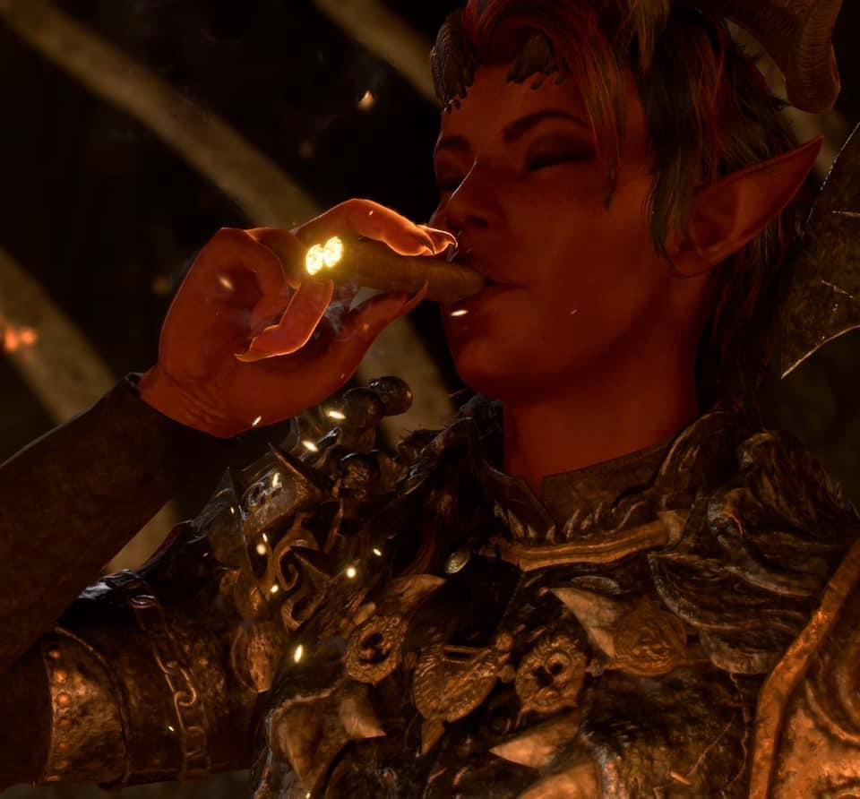 I may be cool but I will never be “Karlach smoking two cigars at once” cool