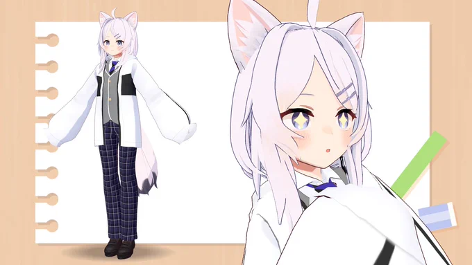 【実績公開】ちょろめぽさんの新衣装お仕立ていたしました!#vroid 