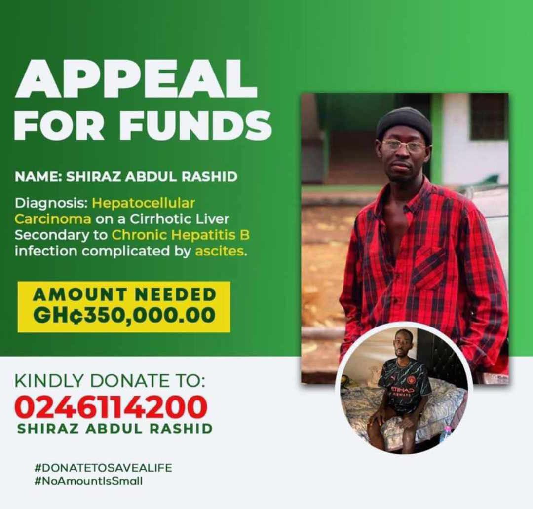 Good morning Family. Let’s help support Shiraz’s fight against Hepatocellular Carcinoma. Every contribution counts. God bless you as you do.

Kindly Like and Rt for a wider reach