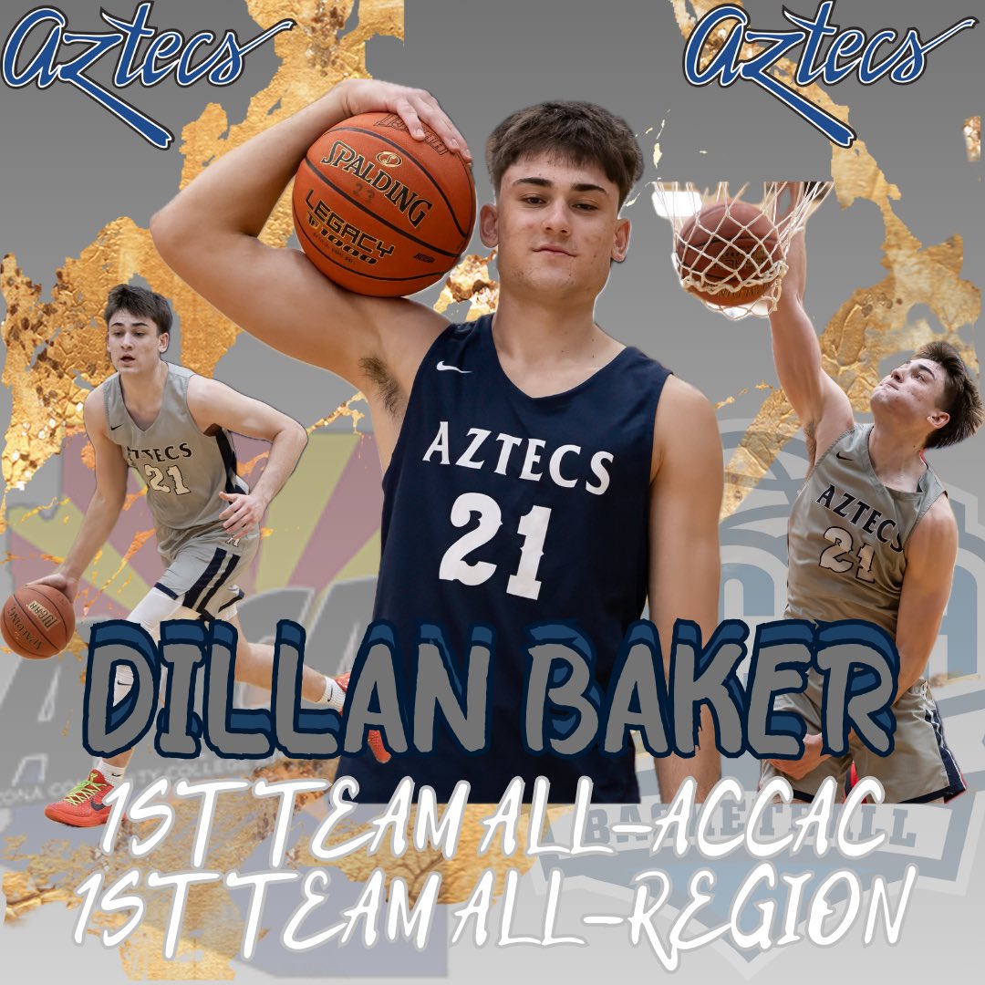 PimaAthletics (@pimaathletics) on Twitter photo Congrats to <a href="/PimaMens_bball/">Pima College Men's Basketball</a> sophomore Dillan Baker (Salpointe Catholic HS) NAMED FIRST TEAM ALL-ACCAC and FIRST TEAM ALL-REGION. Averaged 18.4pts, 4.3reb, 2.3asts and 1.3stls. Double figure scoring in 29 of the 30 games played. #PimaBasketball #AztecTOUGH
pimaaztecs.com/sports/mbkb/20… Congrats to <a href="/PimaMens_bball/">Pima College Men's Basketball</a> sophomore Dillan Baker (Salpointe Catholic HS) NAMED FIRST TEAM ALL-ACCAC and FIRST TEAM ALL-REGION. Averaged 18.4pts, 4.3reb, 2.3asts and 1.3stls. Double figure scoring in 29 of the 30 games played. #PimaBasketball #AztecTOUGH
pimaaztecs.com/sports/mbkb/20…