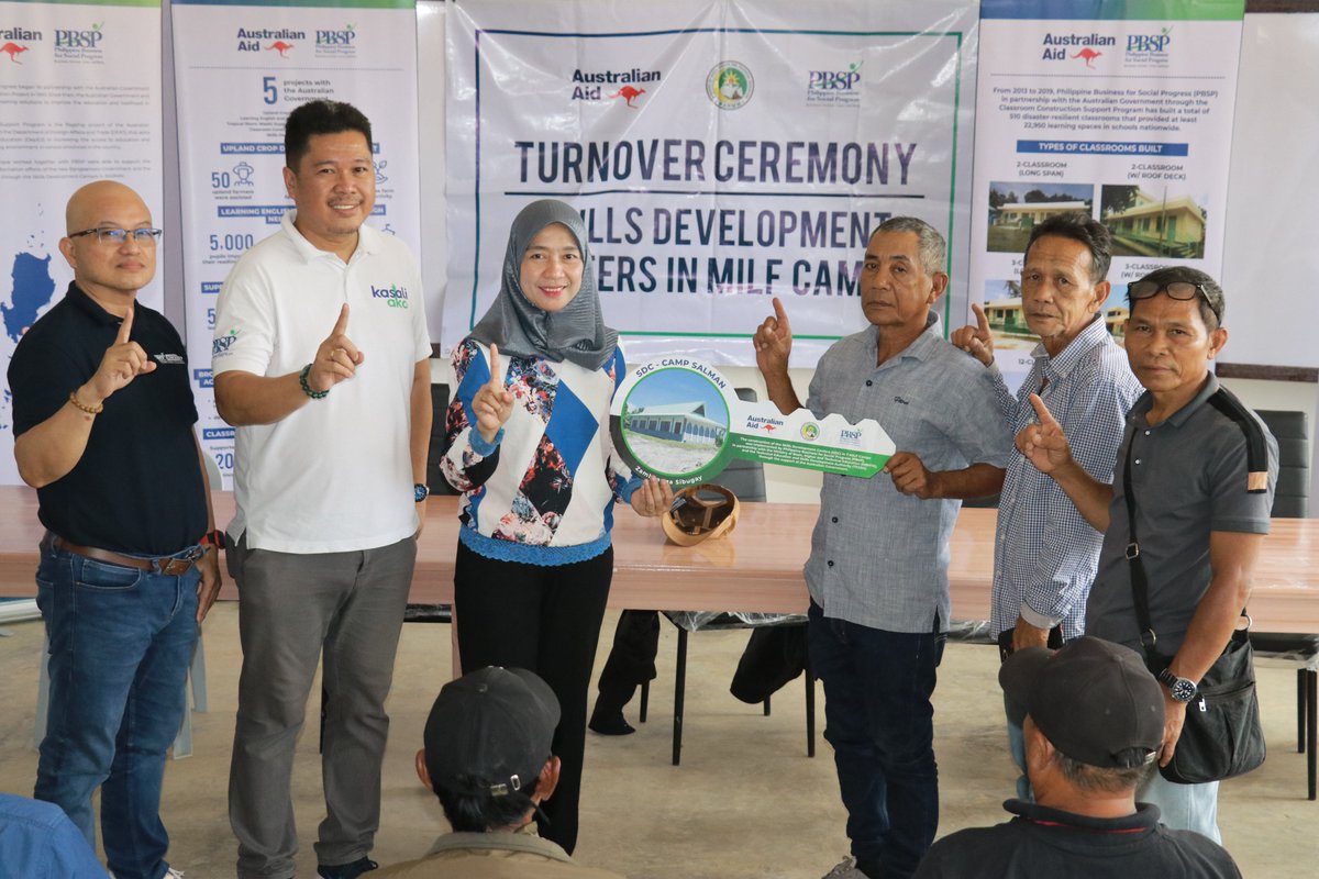 2024 Feb 24-27, PBSP turned over three additional Skills Development Centers (SDCs) built in MILF Camps. These SDCs in Camps Bilal and Bushra in Lanao, and Camp Salman in Zamboanga Sibugay complete the total of 7 SDCs constructed through the support of the Australian Government.