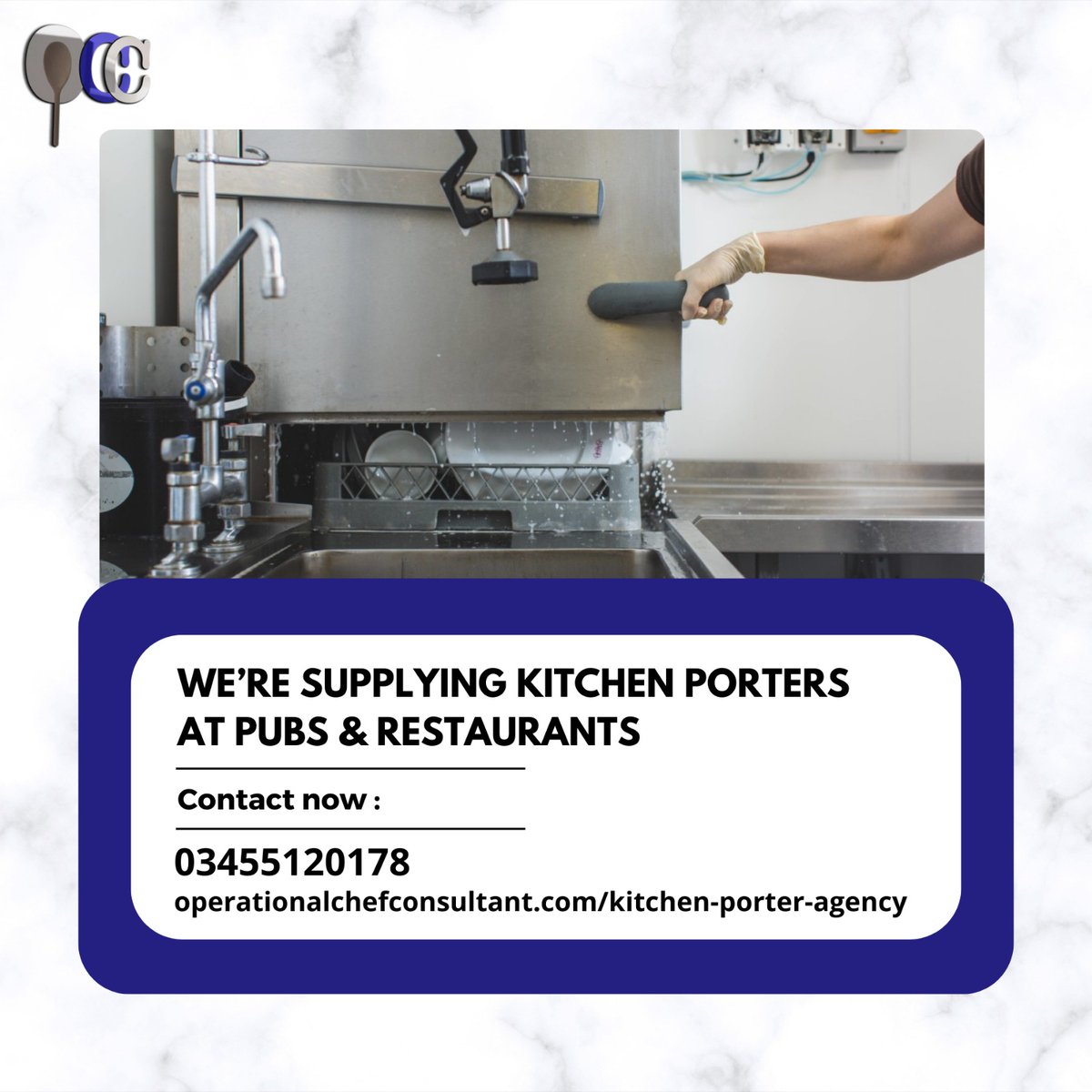 OperationalChef's tweet image. Efficiently manage your kitchen with our reliable and dedicated team of skilled kitchen porters.
*
Contact Us: 
☎ 03455120178
🌐operationalchefconsultant.com/kitchen-porter…
*
#KitchenSupport #PorterPerfection #KitchenHelpers #PorterProwess #KitchenCleanup
