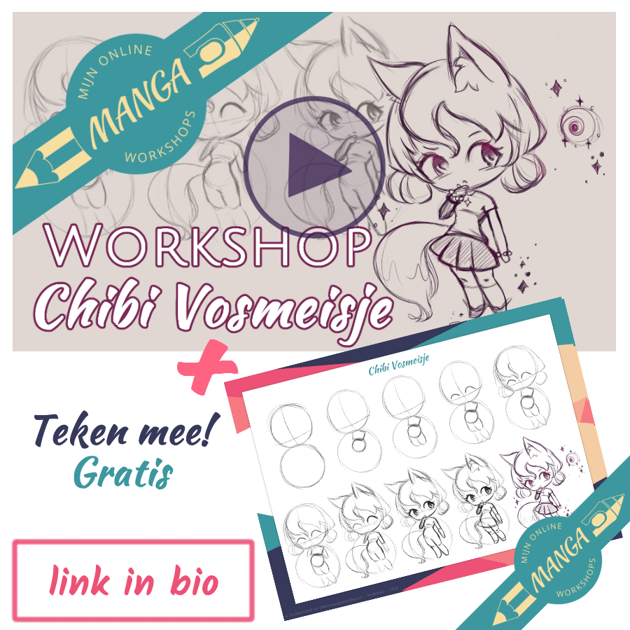 Sinds 2020 maak ik gratis tekenworkshops voor de EnChantalled Youtube kanaal en voor op mijn website onlinemangaworkshops.nl.

#tekenlessen #mangaworkshops #animetekenen #mangatekenles