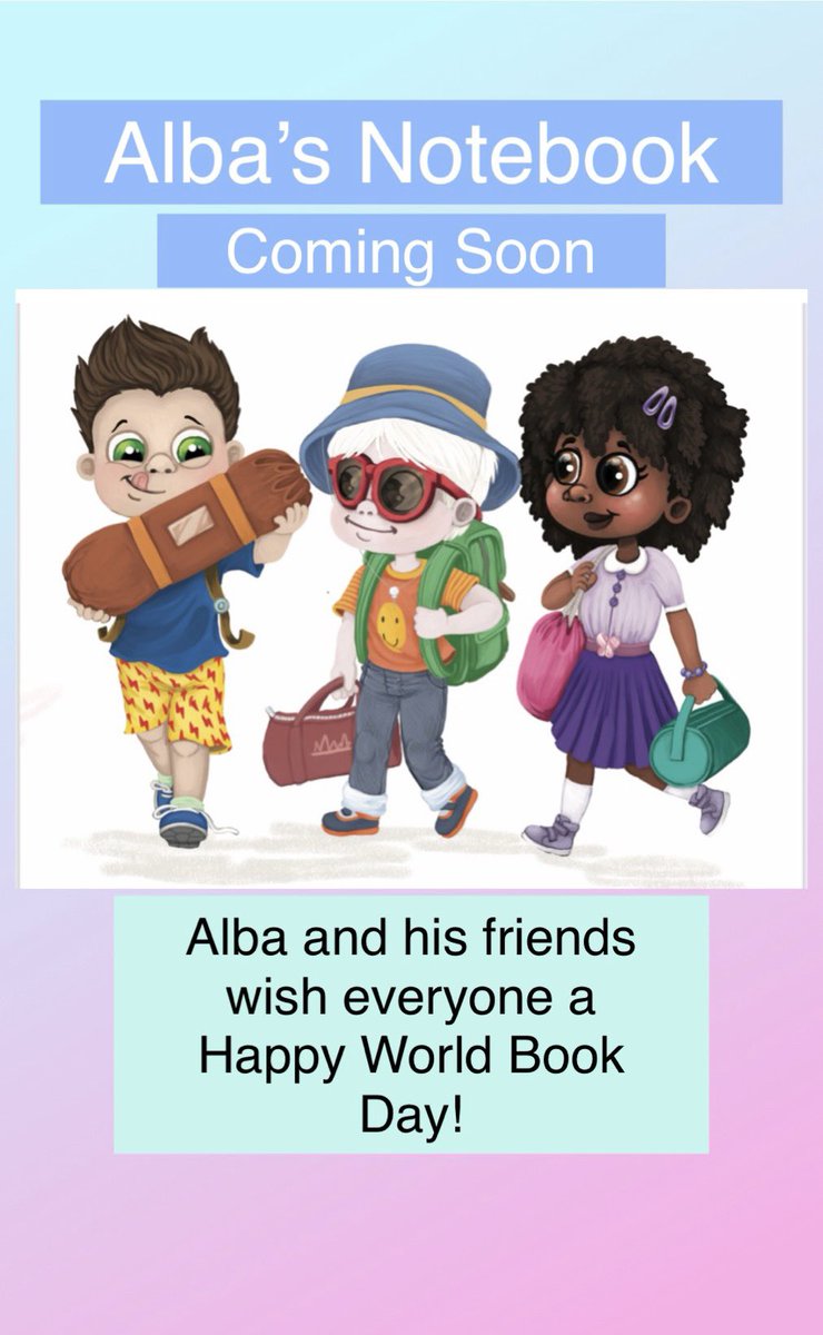suecurtisbooks's tweet image. Alba and his friends would like to wish everyone a Happy World Book Day!

#albinism #albinismisbeautiful #RepresentationMatters #albinismuk #WorldBookDay2024 #picturebooks #picturebookauthor @NOAHAlbinism @izzybean
