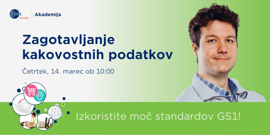 O učinkovitem upravljanju podatkov z Martinom Kamenškom. 👉Pridružite se nam - kotizacije NI! gs1si.org/dogodek/zagota… 🤝Mercator d.o.o. Panteon Group Ltd, #TraceBS #barcode #transport #logistics #label #supplychain #traceability #data #dataquality #GDM #GDSN #gs1standards