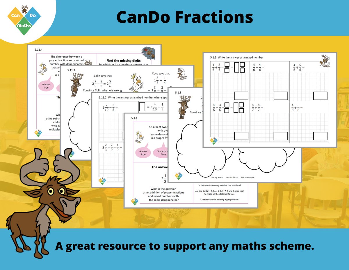 🌟Dive into a #CanDoFractions FREE sample!📚✨Discover why educators ♥️ it, like this Maths Subject Leader from Priorswood Primary, "all the children were achieving!"
📝 Download here: bit.ly/3JhbmJQ
#primarymaths #candomaths