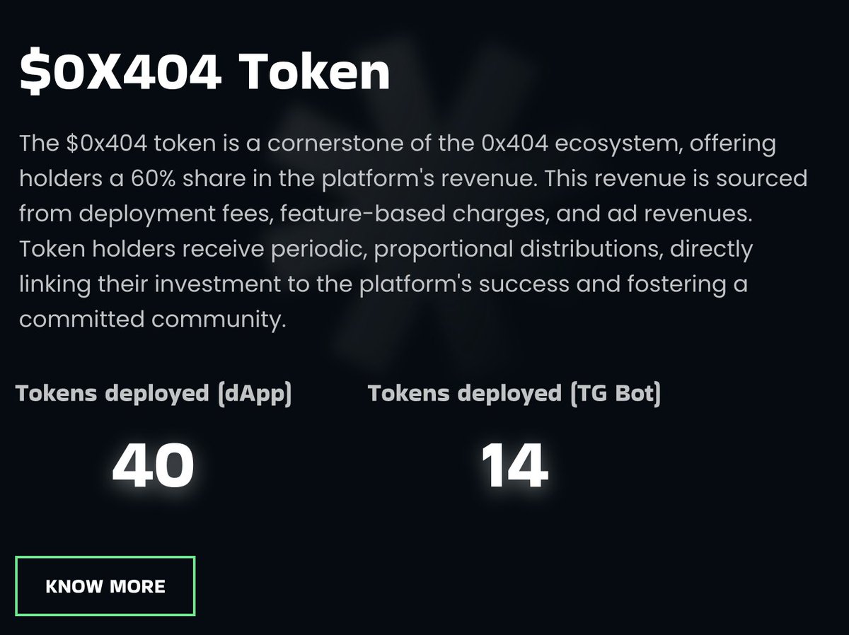 eth0x404's tweet photo. 🚀 Incredible News! 🚀
0x404 Update:

Our 0x404 Deployer is gaining serious traction! 🎉 Users have deployed 54 tokens so far:

 - 40 via the Deployer App 📱
 - 14 using the Telegram Deployer 🤖

And here's the best part – our user base is growing organically and consistently even after monetization. 📈 Keep the momentum going! 💪

#xfour #ai $XFOUR #0x404 #ERC404 #DN404 #Ethereum