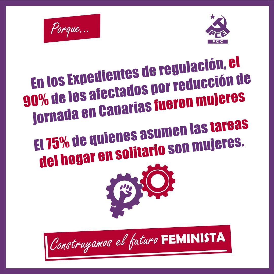 📢El modelo productivo actual ignora los procesos de reproducción social y de cuidados. Las mujeres trabajamos el doble, dentro y fuera de los hogares.
Entre todas, construyamos un futuro feminista: 
✊🏾💜💪💜✊🏿💜💪🏾💜✊🏽💜💪🏼

Lee nuestro manifiesto👇👇👇

elpcc.es/?p=688