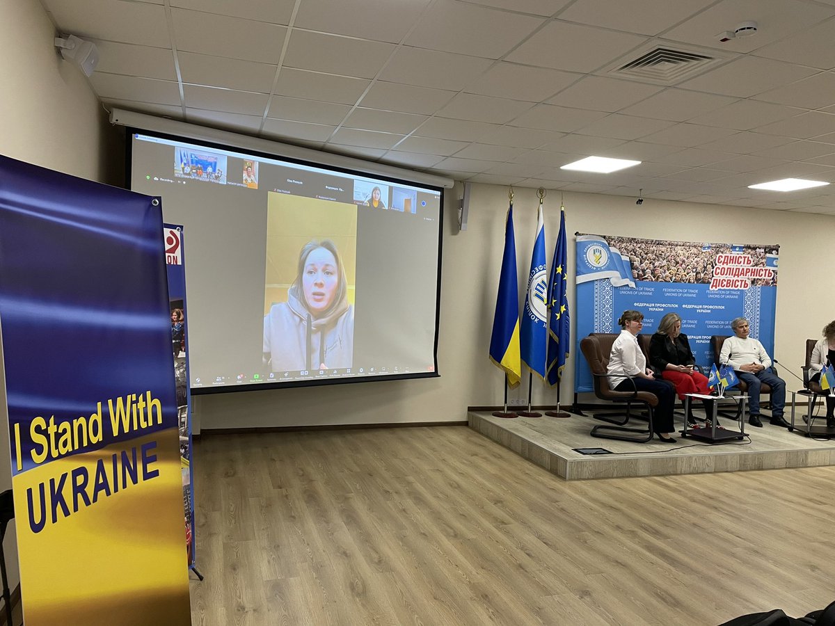 Talking today about #women rights and challenges they have faced during the war time in Ukraine #womenpower 
<a href="/SolidarityCntr/">Solidarity Center</a> <a href="/IKudinska/">Inna Kudinska</a> <a href="/etuc_ces/">EUROPEAN TRADE UNIONS</a> <a href="/ituc/">ITUC</a>