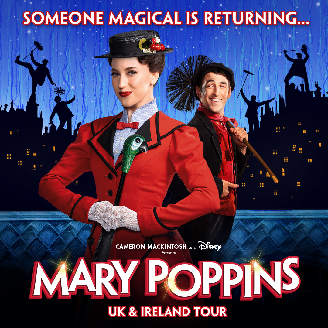 Someone magical is RETURNING... ✨ Direct from the West End, #MaryPoppinsMusical will embark on 2024/2025 UK & Ireland Tour. Stefanie Jones is Mary Poppins. Jack Chambers is Bert. Spit Spot and Sign Up for Priority Access to Tickets 👉 marypoppins.co.uk