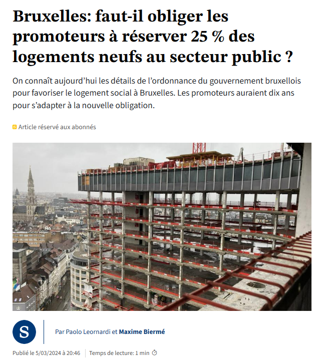 Faire contribuer le secteur immobilier privé à la production de logements abordables est une demande historique du secteur associatif. Le projet d'ordonnance du gouvernement est donc une bonne nouvelle ! Quelques points d'attention à néanmoins relever 🧵 (1/7)