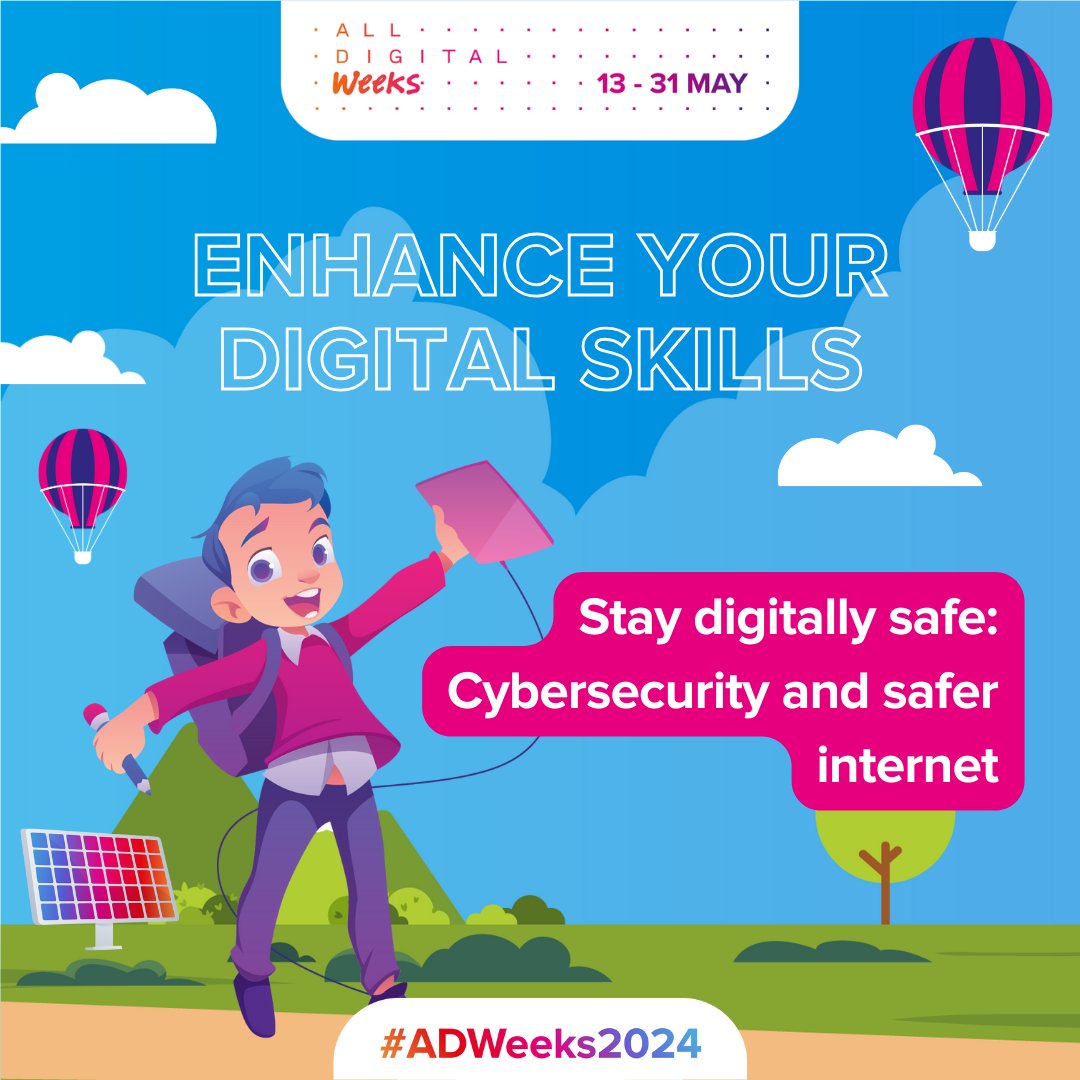 The importance of #Cybersecurity and promoting a #SaferInternet cannot be overstated, and it is a crucial part of #digitalliteracy. Help us promote it during the #ADWeeks2024 campaign. Add an event about this topic on the #AllDigitalWeeks map of events : alldigitalweeks.eu/local-events/