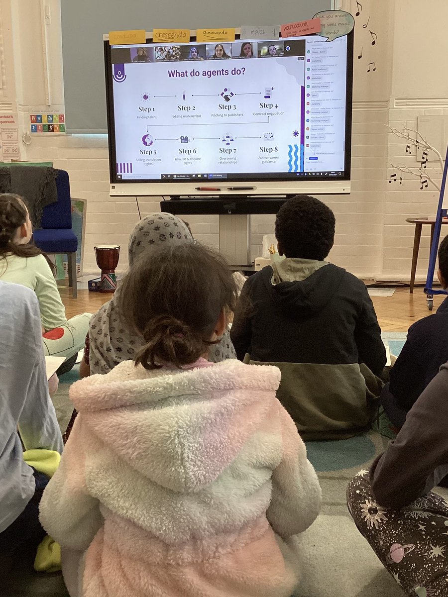 KS2 loved learning about book related jobs today as part of the London Careers Fair. @PrimaryFutures Thank you @thesafae @RosieAParnham and Simran Sandu. #LondonCareersFair #WorldBookDay2024