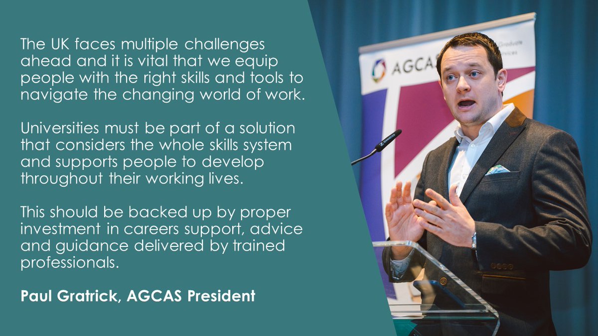 Today we launch the AGCAS manifesto ahead of the next UK General Election. We call for a more joined-up approach to skills policy making and greater recognition of the value of careers advice and guidance. Read in full: agcas.org.uk/write/MediaUpl… #NationalCareersWeek #NCW2024