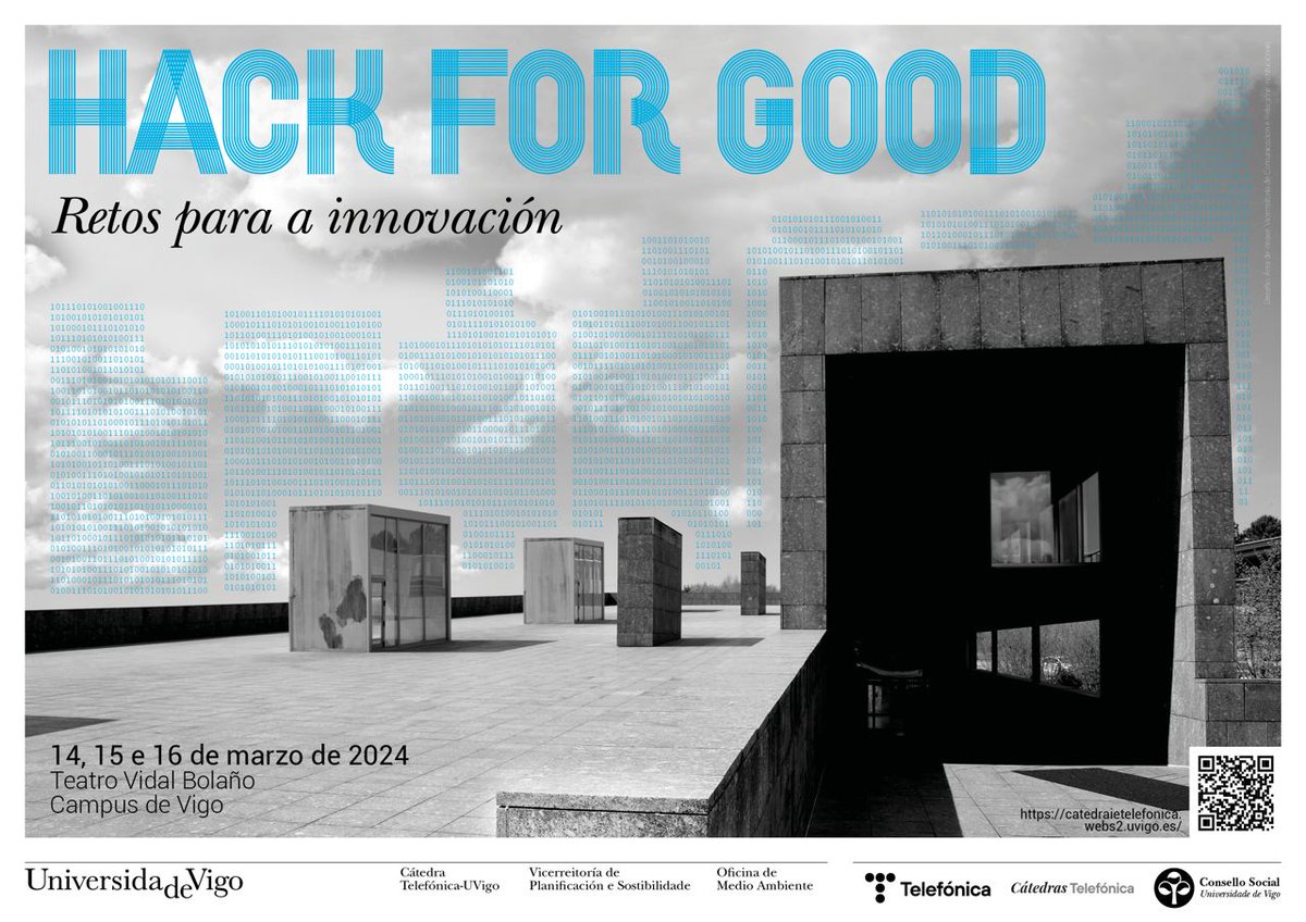 uvigo's tweet image. ⚠️#HackForGood 2024, encontro interuniversitario que se celebra simultaneamente en varias cidades durante 48 horas para resolver máis dun cento de retos sociais con solucións tecnolóxicas innovadoras, terá lugar do 14 ao 16 de marzo.

➡️ i.mtr.cool/pnmodhhmbm

#UVigo100x100
