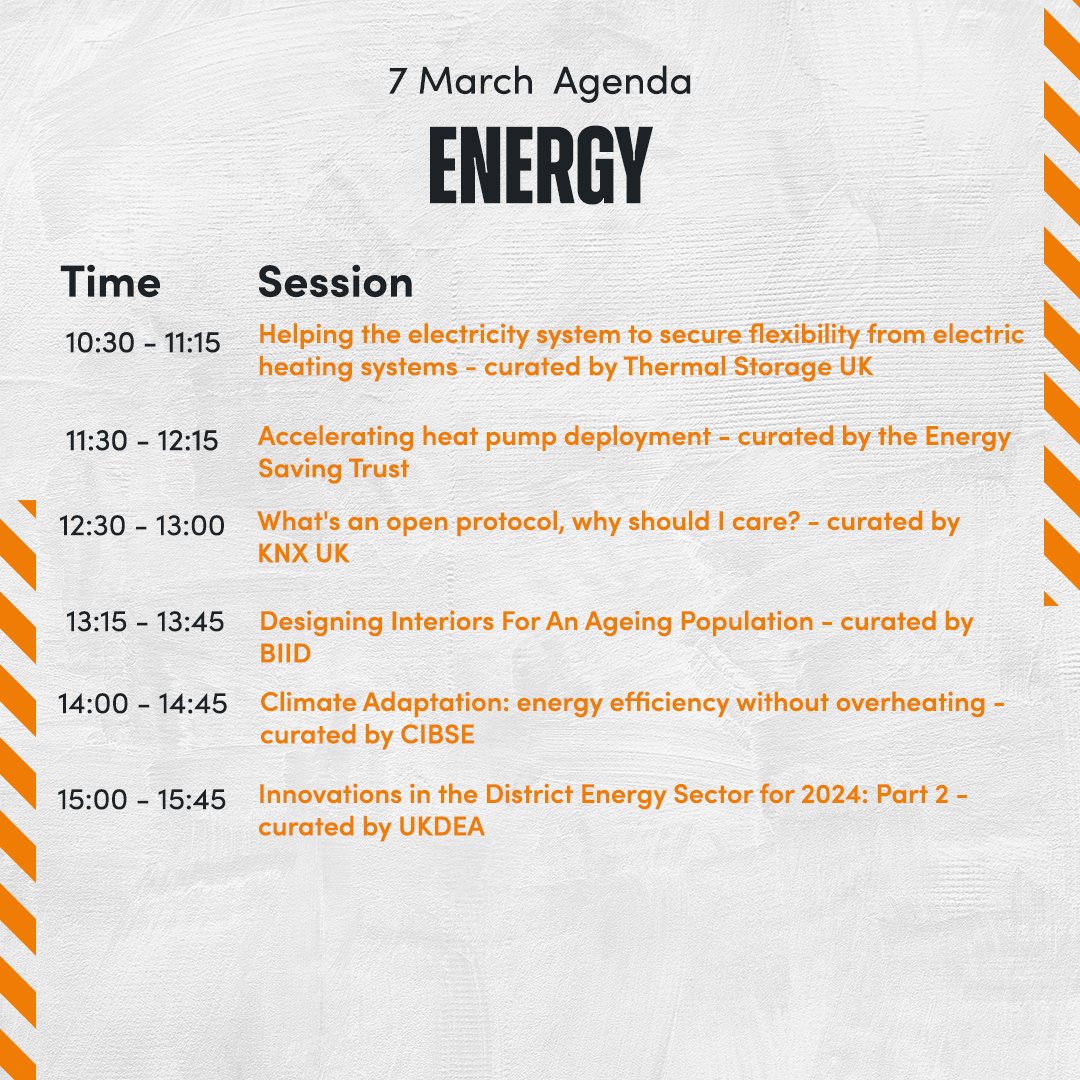 💚 Explore today's lineup at the Energy Stage at Futurebuild 2024! With insightful sessions, there's something for everyone. Reserve your spot now and be part of the conversation! bit.ly/3TjkOEy #futurebuild2024