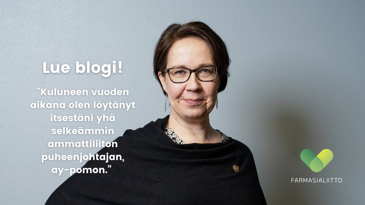 farmasialiitto's tweet photo. ”Kuluneen vuoden aikana olen löytänyt itsestäni yhä selkeämmin ammattiliiton puheenjohtajan. “Ay-pomon”, kuten julkisuudessa minua ja liittojohtajakollegoitani usein lievimmillään kutsutaan”, kirjoittaa puheenjohtajamme @MaijaPirttijrv1

https://t.co/N3xuuO5iGx

#ayliike https://t.co/5uURQ6NP1n