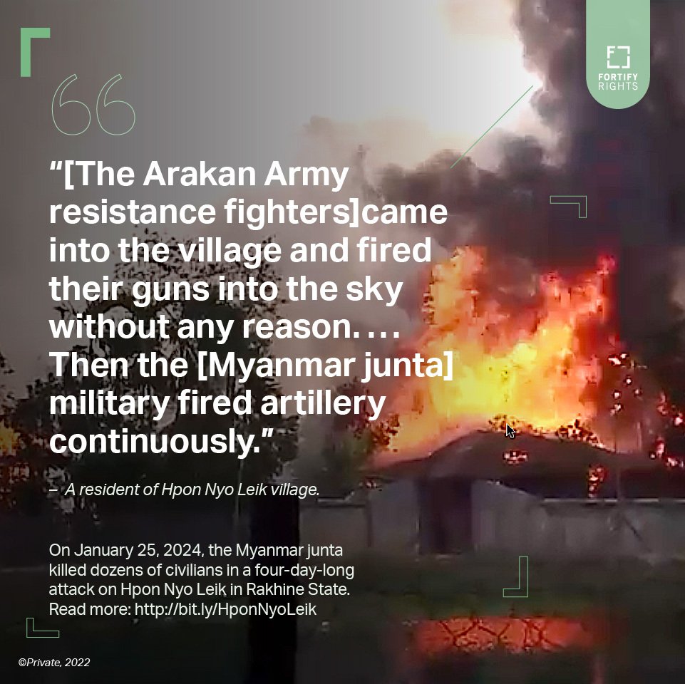 Why are the Arakan Army's actions against the Rohingya rarely discussed? Both the junta and the Arakan Army are responsible for the suffering in Rakhine, and silence only allows these crimes to continue. Thanks @FortifyRights for shedding on this crucial points. #StopTheSilence