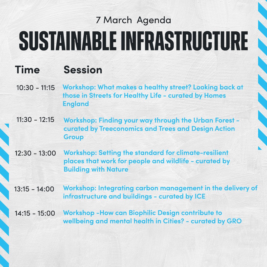 🏗️ Explore today's lineup at the Sustainable Infrastructure Stage at Futurebuild 2024! With insightful sessions, there's something for everyone. Reserve your spot now and be part of the conversation! bit.ly/3TjkOEy #futurebuild2024