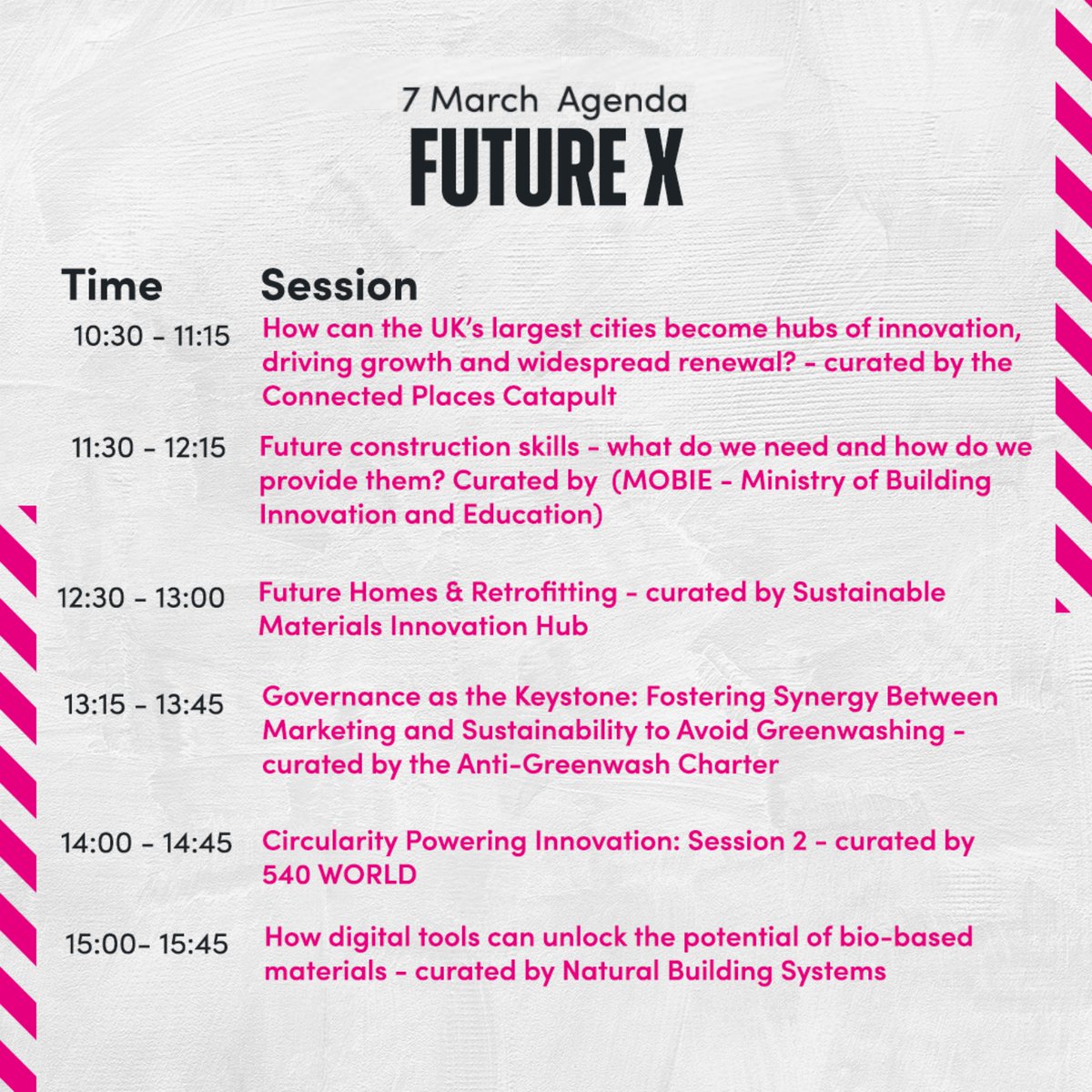 ⚡ Explore today's lineup at the FutureX Stage at Futurebuild 2024! With insightful sessions, there's something for everyone. Reserve your spot now and be part of the conversation! bit.ly/3TjkOEy #futurebuild2024