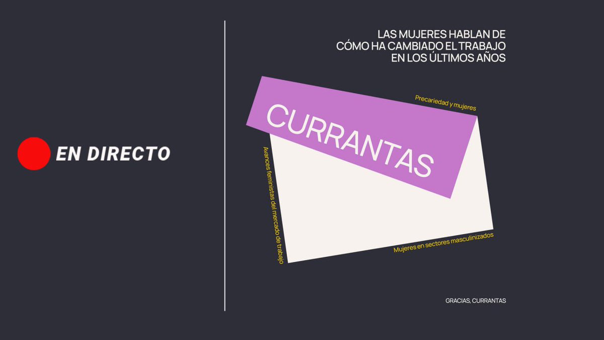 empleogob's tweet photo. 🟣 EN DIRECTO I A partir de las 10.30h la vicepresidenta, @Yolanda_Diaz_, participa en la inauguración del acto "#Currantas, cómo ha cambiado el trabajo en los últimos años". 

📽 Puedes seguirlo en directo aquí: https://t.co/Ymf3ZjmSUL https://t.co/cRZgVDXpns