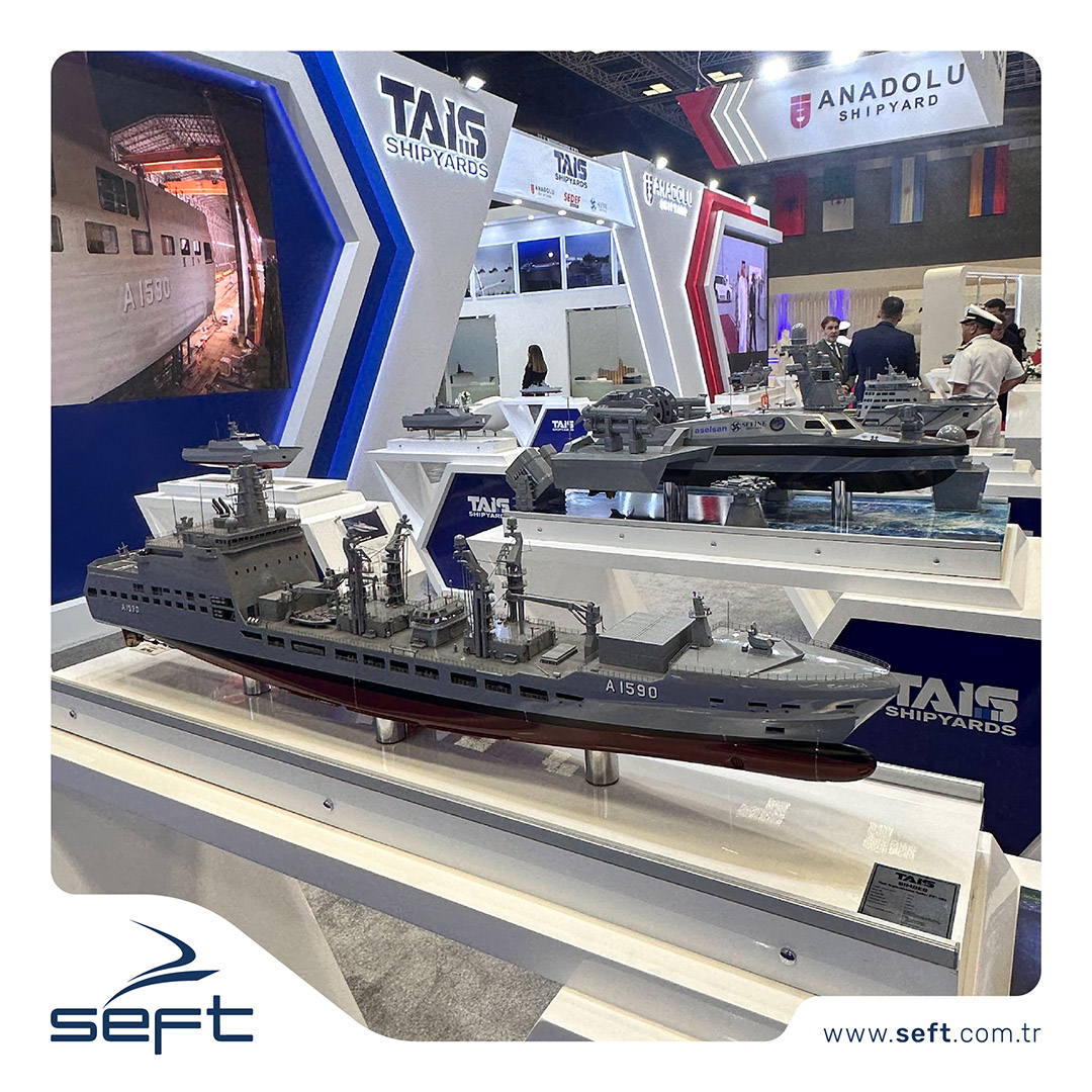 seftengineering's tweet photo. At the "8th Doha International Maritime Defense Exhibition and Conference (DIMDEX)" was held in Qatar on 4-6 March 2024, our projects signed by SEFT are displayed at the stands of our collaborating companies. 

https://t.co/ldmPme6OKN

@TAIS @ASELSAN @dimdexqatar

#Dimdex24 #SEFT https://t.co/ZMGnml1xj0