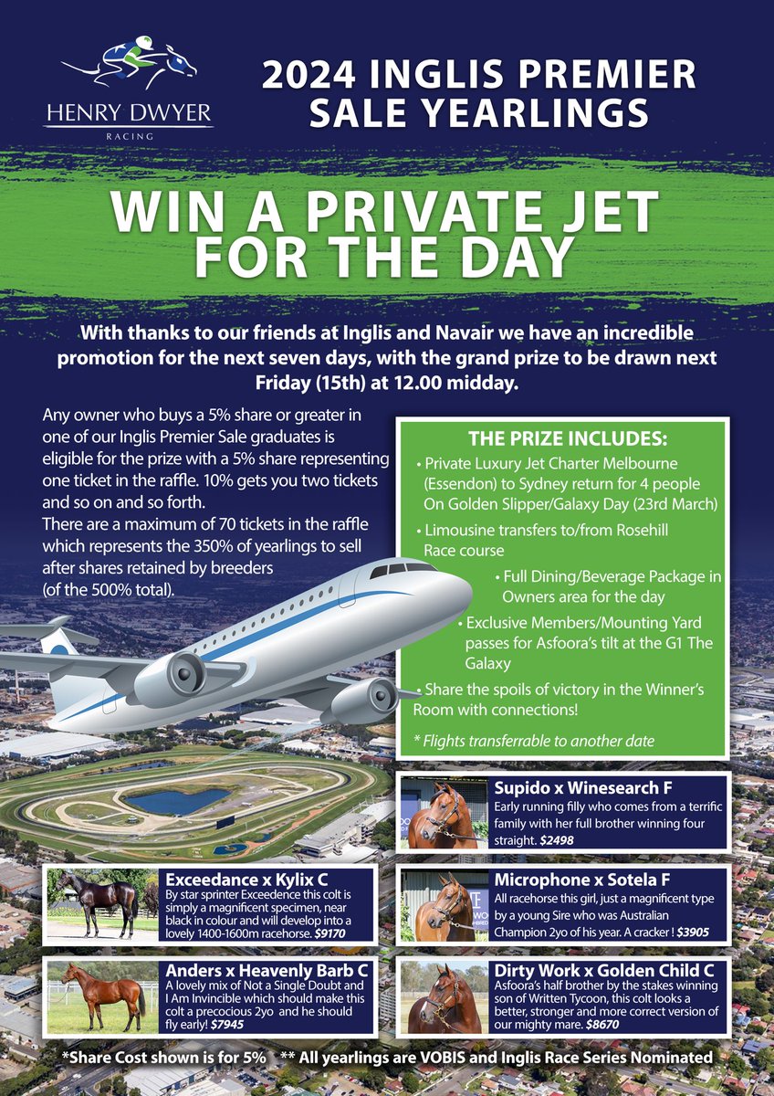 HDwyerRacing's tweet photo. Get a load of this!!
Thanks to @inglis_sales and @NavairAU, you can live the high life ✈️
See below, and follow the link to see Henry and Kratzie explain the details 👇
How good!
https://t.co/UdcGuytQ1T https://t.co/HSjGPdPpl4