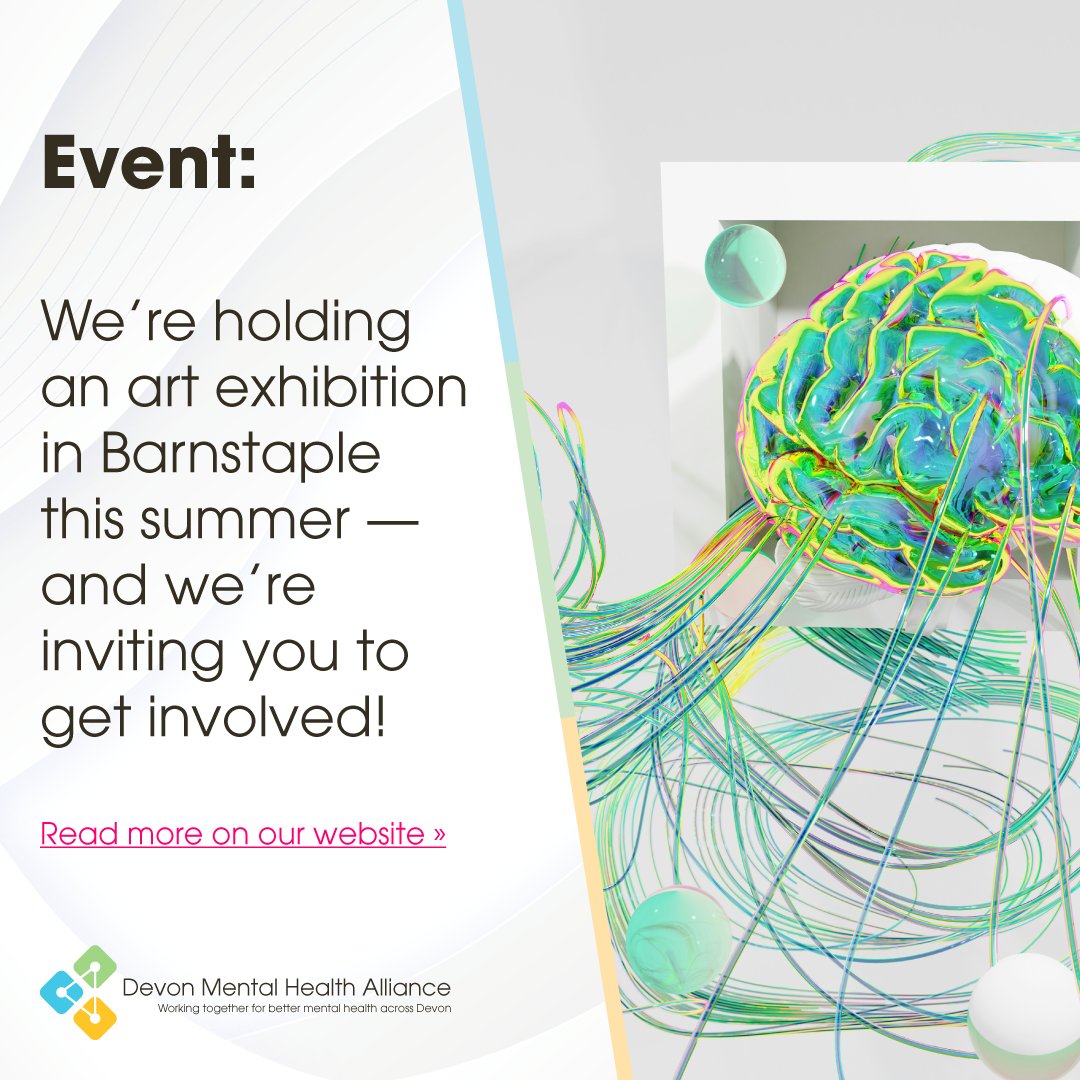 The Devon Mental Health Alliance (@devonmha) on Twitter photo 🗺️ Are you based in the North Devon area?
🎨 Are you an artist or creator of some kind?
Register your interest in displaying your work at our art exhibition at <a href="/StudioKIND_uk/">Studio KIND.</a> this summer: loom.ly/T40bIs8 🗺️ Are you based in the North Devon area?
🎨 Are you an artist or creator of some kind?
Register your interest in displaying your work at our art exhibition at <a href="/StudioKIND_uk/">Studio KIND.</a> this summer: loom.ly/T40bIs8