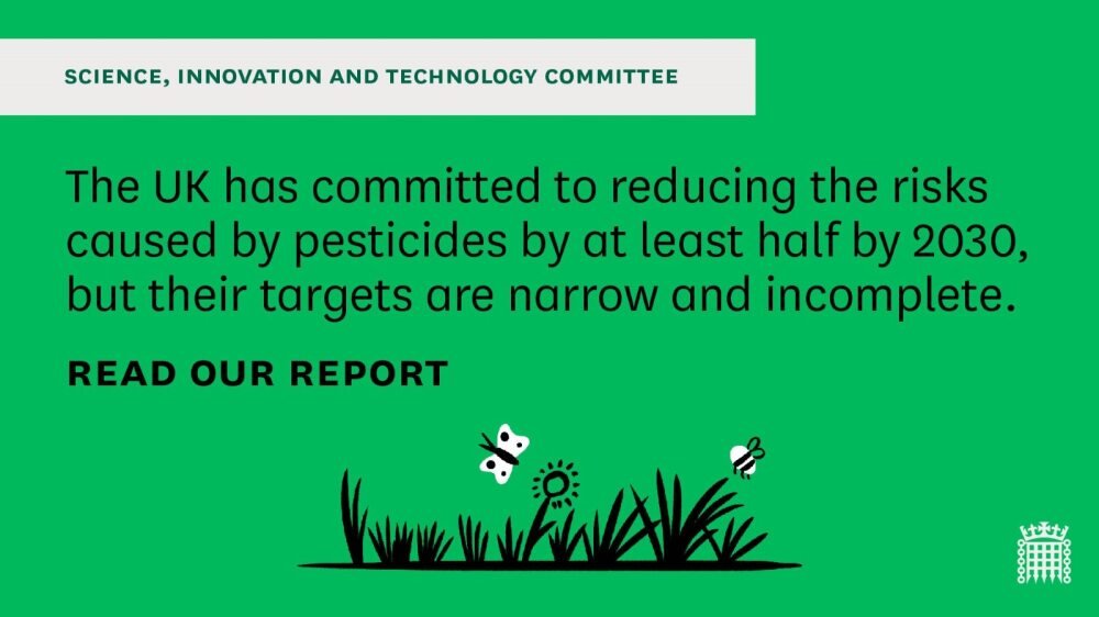 Many #insect species & even whole groups - some of them vital for UK #FoodSecurity - are excluded. The UK's National Action Plan for #Sustainable #Pesticide Use has been delayed by SIX YEARS @DefraGovUK Read #SITC's report today 🐞🌻🌽🐛🦋🦟🐜🐝🌾👇🏾committees.parliament.uk/committee/135/…