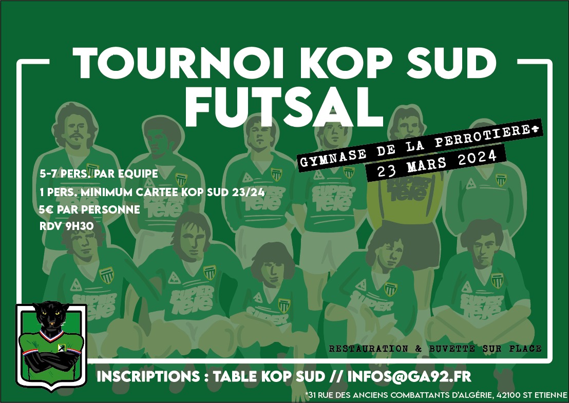 ClemFuriana's tweet photo. ⚽️TOURNOI KOP SUD ⚽️
Il reste encore quelques places disponible pour ceux qui veulent inscrire une équipe pour le tournoi de FUTSAL DU KOP SUD qui aura lieu le 23 mars ! Inscription par mail, en MP ou à la table de vente ! Toutes les infos ici ⬇️ https://t.co/dx0lsZVBpF