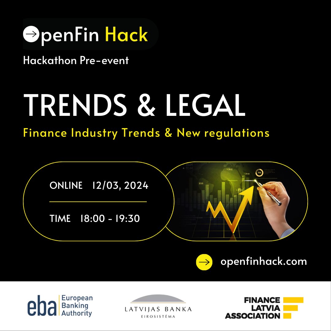OpenFin Hack Pre-event: Trends &amp; Legal! 🚀

📅 March 12, 2024 | 18:00 – 19:30 (Online)

Uncover Finance Industry Trends &amp; Regulations with :
🎤 Elisabeth Noble
🎤 Marine Krasovska
🎤 Marija Briede
Discover innovations shaping a sustainable financial future. Open to all! 💡💼