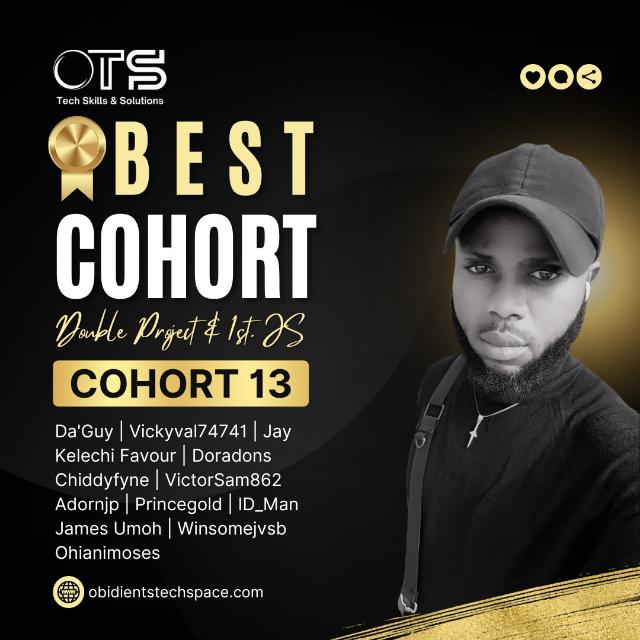 otsinnovation's tweet photo. Congratulations  to Cohort 13
For wining the cohort of the week. https://t.co/jXXklM3MSe