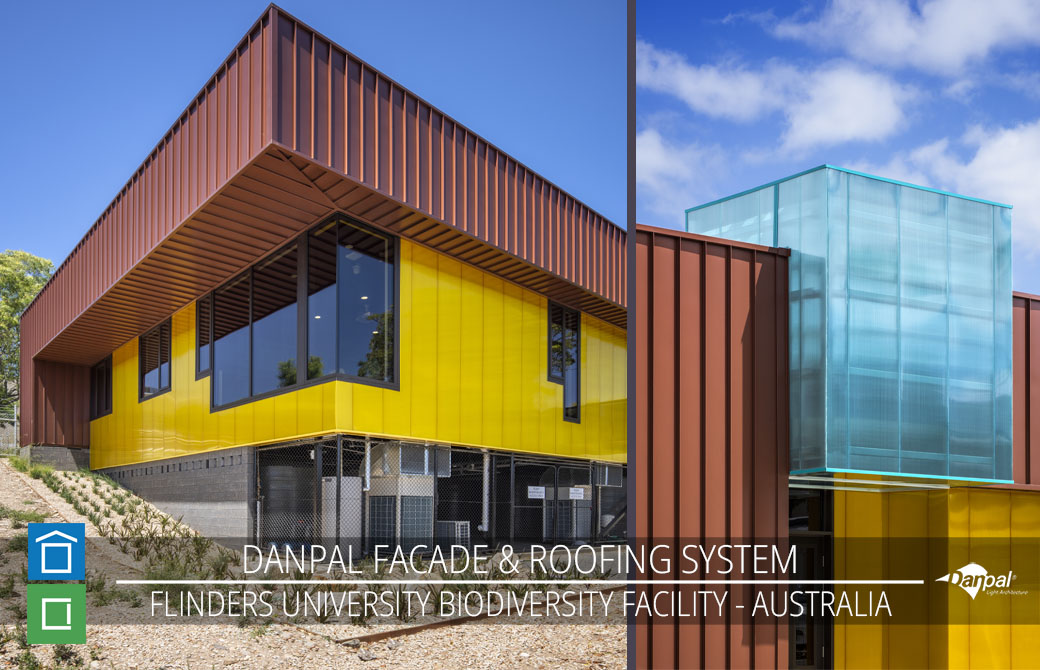 Explore the future of educational architecture with Flinders University's Biodiversity Facility!

Featuring Danpalon Multicell Panels and colorful Danpalon Cladding, this facility is redefining sustainability and innovation in academic design.

#SustainableDesign #Danpalon