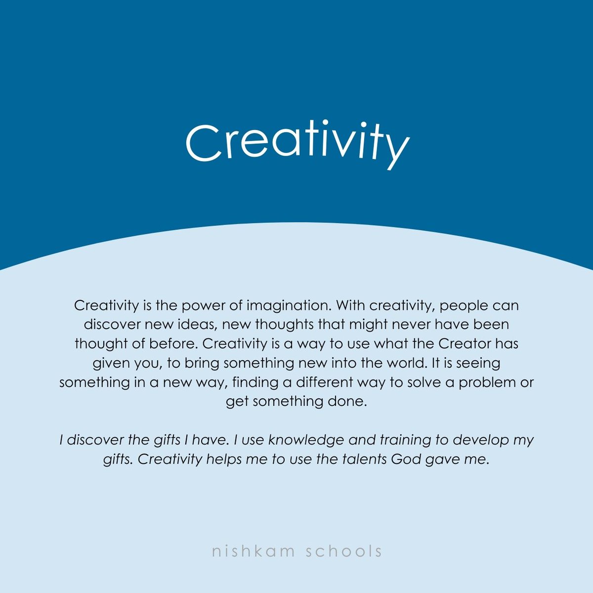 Today we celebrate a passion for reading. It helps fuel imagination, and creativity. Let us reflect on the virtue of creativity to discover new ideas through reading! ‘It is what you read when you don’t have to that determines what you will be when you can’t help it’. Oscar Wilde
