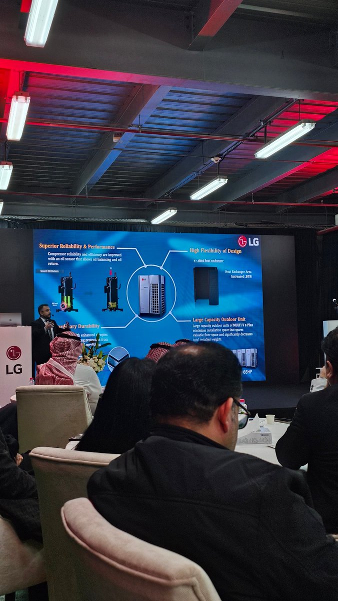 bander_alali's tweet image. مميزات وحدة تكييف #multiV
🔹توفير مساحة لتكون وحدة واحدة بدل 5 مثلا.
🔹نظام محول ثنائي متطور. 
🔹نظام تككيف مركزي بتوصيل ما يصل الى 64 وحدة متنوعة.
🔹توفير نظام حماية للوحدة ذكي من خلال الكلاود.
🔹تشخيص الاعطال عن بعد.
🔹توفير الكهرباء بنسبة 40٪.
🔹مساحات تمديد اعلى.