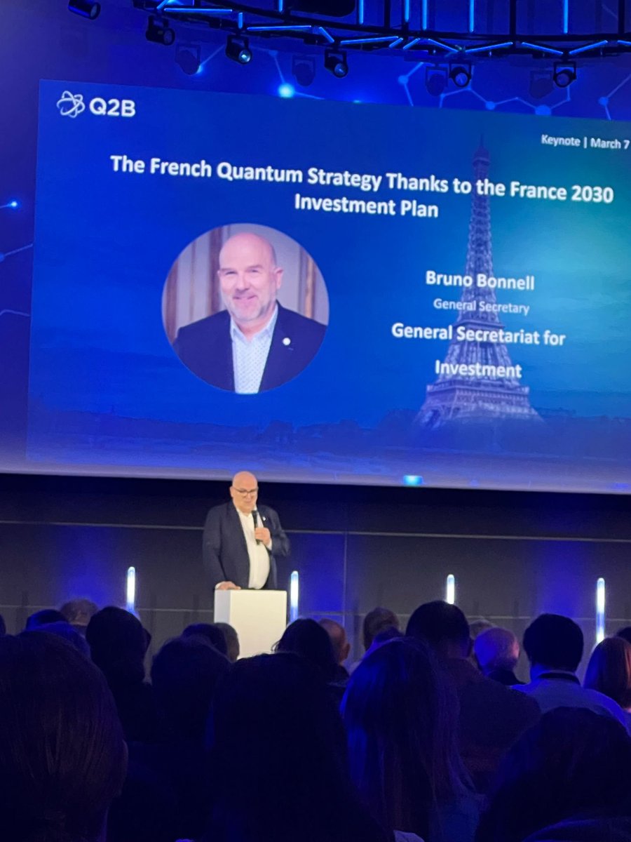 Thank you <a href="/BrunoBonnellOff/">Bruno Bonnell</a> for sharing all the valuable facts and leading by example about investment in Quantum technologies. Happening now in Q2B Paris2024 #France2030 <a href="/Quandela_SAS/">Quandela</a> <a href="/QCWare/">QC Ware</a> @pasqalio <a href="/Capgemini/">Capgemini</a> <a href="/CapgeminiEngDE/">Capgemini Engineering Deutschland</a> <a href="/EQUALITYquantum/">EQUALITY Project</a> <a href="/QuantumFlagship/">Quantum Flagship</a>
