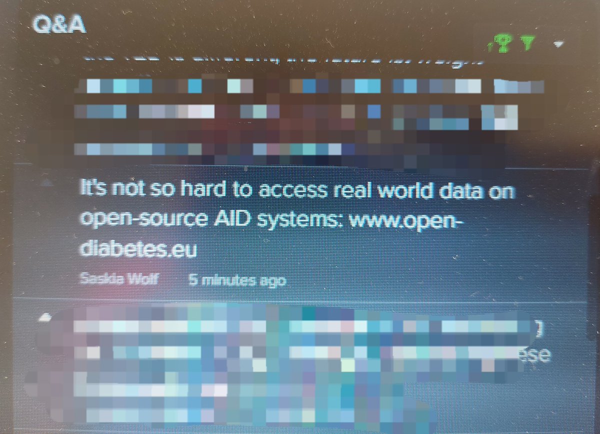 FrauLoop's tweet image. Beim #ATTD2024 hieß es gerade, dass Real-World-Daten (also Daten aus dem Alltag) von DIY-AID-Systemen nicht leicht zugänglich seien. Das konnte ich so nicht stehenlassen!
@OPENDiabetesEU #Diabetes #OpenAPS #AndroidAPS #dedocVoice @dedocDE