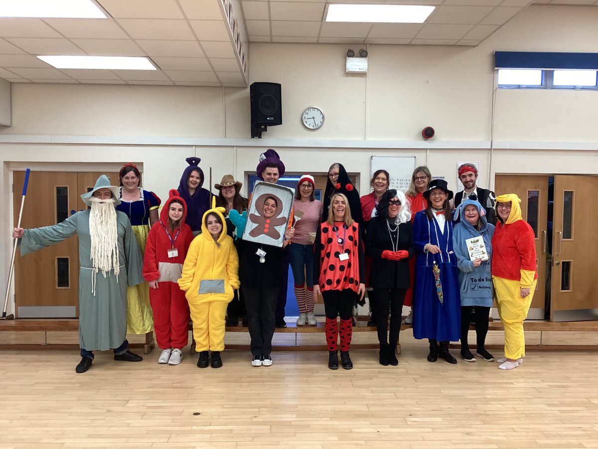ourladyqop's tweet photo. The staff at OLQP are @WorldBookDayUK ready! We cannot wait to welcome the children this morning! 😃 📚 ✨ #OLQPReading https://t.co/kAMRel3d41