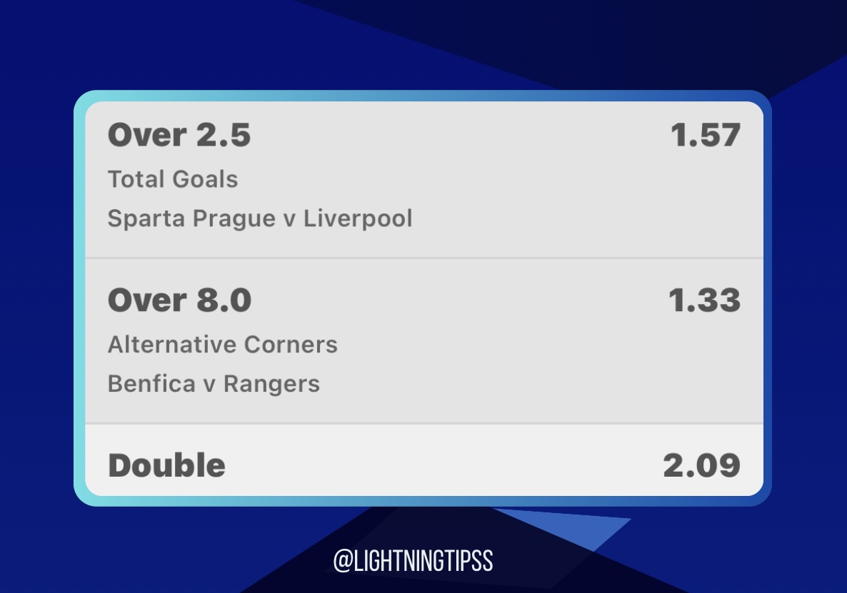 LightningTipss's tweet image. ⚡️Daily Double @ EVENS OR ABOVE! ⚡️

Odds: 2.04
KO: 6:00PM

SMASH THAT ❤️ Button if your joining &amp;amp; Retweet 🔁

#GamblingTwitter #bettingpicks #bettingtwitter #Double #Tips #Bets #Betting #Football