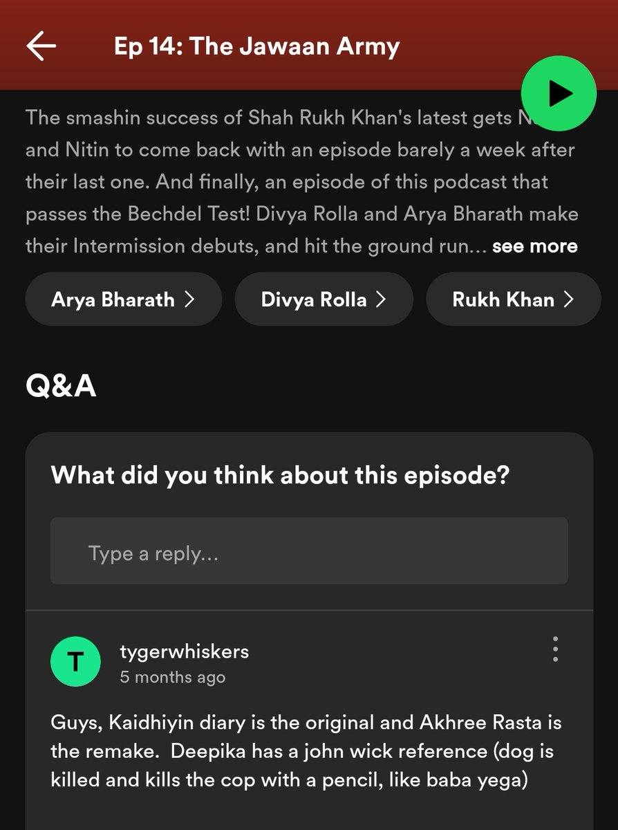 yointermission's tweet image. Mind-blowing observation on our Jawaan episode, from one of our listeners... 💥 

@narendodi
@knittins