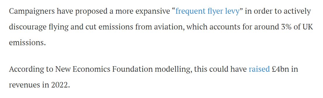 NEF's tweet image. Good to see air passenger duty raised for people flying first-class, business-class, premium-economy or on private jets. #SpringBudget2024

But if we want to reduce how much we fly, in a way which doesn&apos;t penalise lower-income travellers, the best way is a frequent flyer levy! ✈️