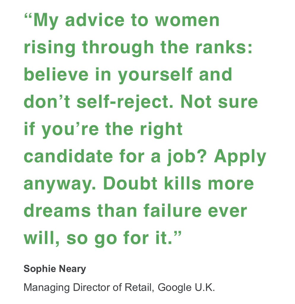 The @ThinkGoogleUK newsletter is always a great read and today particularly with an #iwd2024 feature with this class piece of advice from @SophieLovesPink 💡 Read in full: thinkwithgoogle.com/intl/en-emea/f…