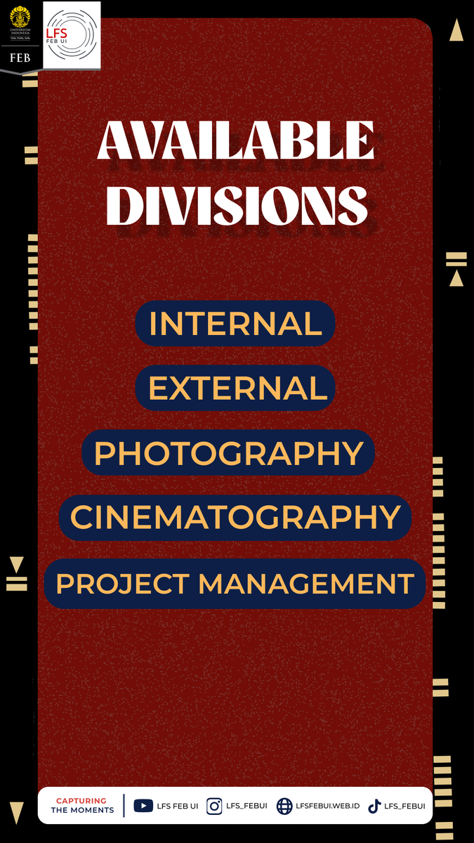 ‼️[EXTENDED: OPEN RECRUITMENT STAFF LFS FEB UI 2024]‼️
Halo FEB UI 2023! 👋

Periode pendaftaran :
📅 5 - 13 Maret 2024

Link pendaftaran bisa dicek dibawah ini 👇  :
bit.ly/OprecLFS2024

Untuk informasi detail, bisa dilihat pada booklet berikut 🗒:
bit.ly/GuidelineOprec…