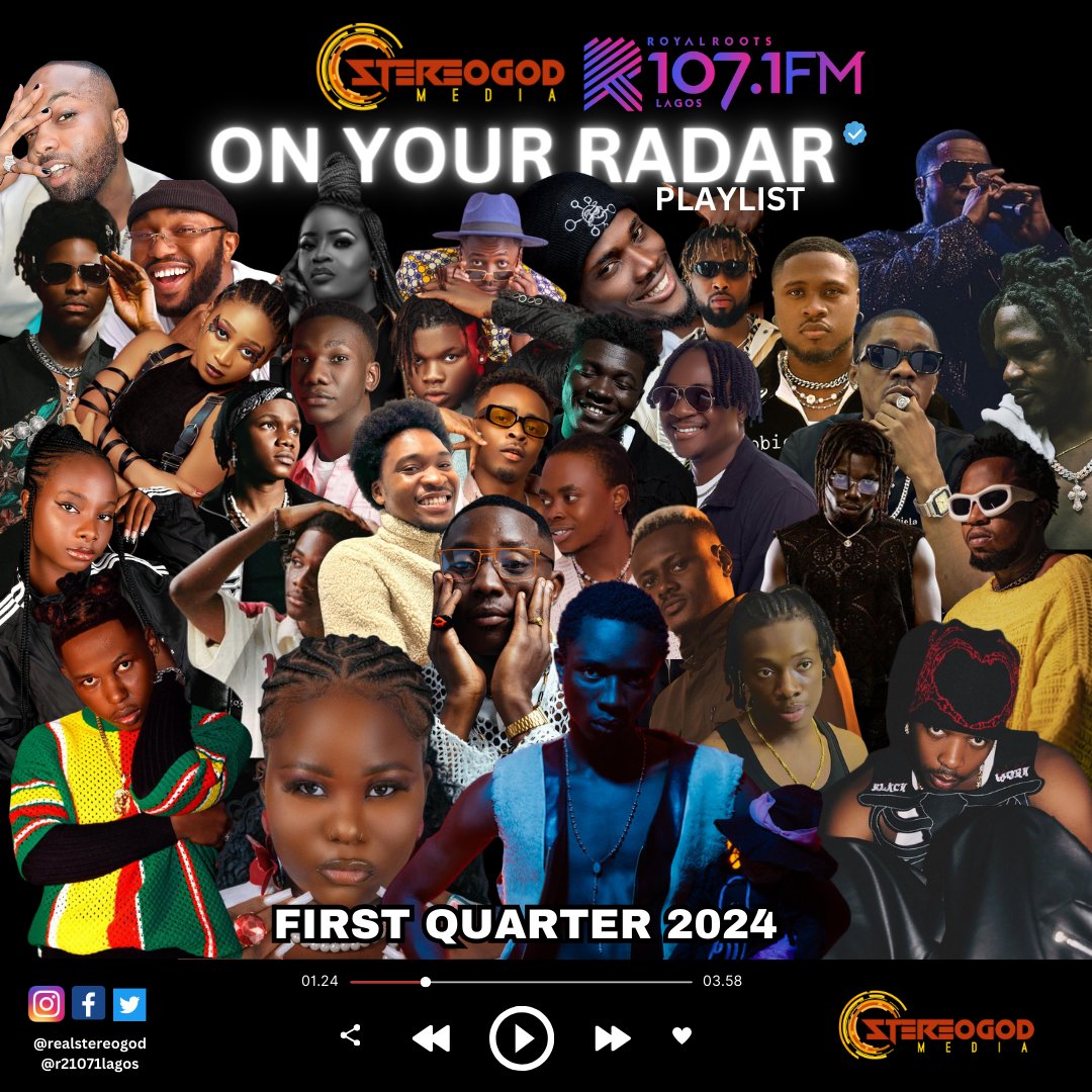 Big_Stereogod's tweet image. On Your Radar Playlist 💯🤝

First Quarter 2024.

Keep putting your heart into every tune. Your music may be undiscovered or not so big now, but every melody you create adds to your journey. Stay true to your sound.
 #KeepCreating #MusicJourne #KeepTheMusicAlive #MusicIsLife