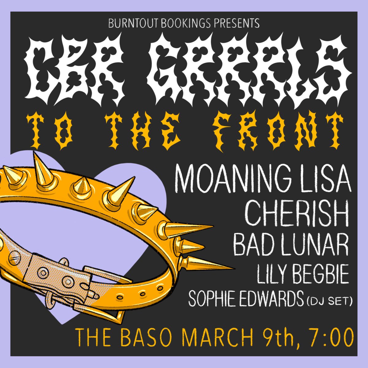 playing a very special show in Canberra this weekend celebrating women! proceeds go to @girlsrockcbr + @Grassroots_PTR ticket options available to support the next generation of artists ⭐️ tix here: thebaso.oztix.com.au/outlet/event/3… #InternationalWomensDay2024