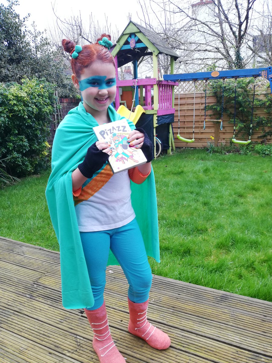 RuthieAir's tweet photo. Pizazz vs The Future by @sophyhenn for #WorldBookDayUK. How many cans of orange hairspray does it take to transform her?! https://t.co/wjibZZjG9g