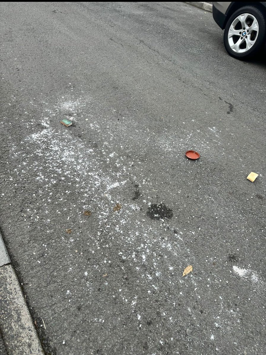 amyjo1983's tweet photo. @CaerphillyCBC Our refuse was collected this morning (Cwrt Pantycelyn, Pontllanfraith) but the street was left in a state. Cat litter and excrement and other debris are spread over the estate. Please can we have this sorted? Thank you. https://t.co/jsjTUZXbB9