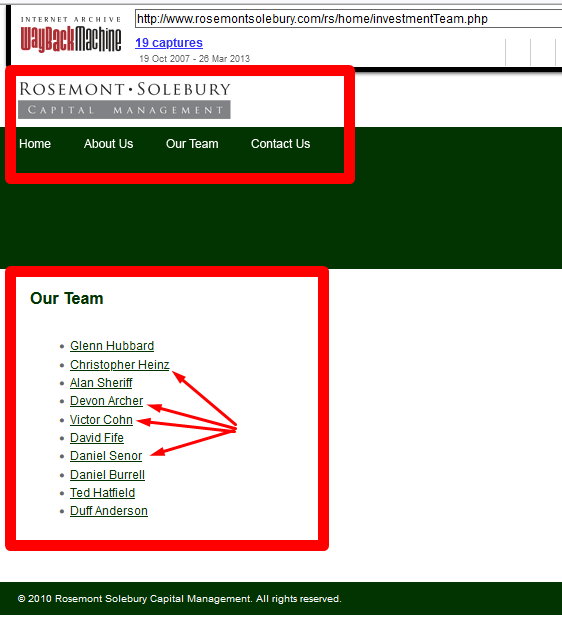 EFxScout1League's tweet photo. Where did Rosemont Seneca originated before it fusioned with Hunter's firm ?
Rosemont Solebury
2010 Bio Archive :
https://t.co/t4CuV8lU9C
Daniel Senor
Victor Cohn
Glenn Hubbard
Christopher Heinz
Alan Sheriff
Devon Archer
David Fife
Daniel Burrell
Ted Hatfield
Duff Anderson