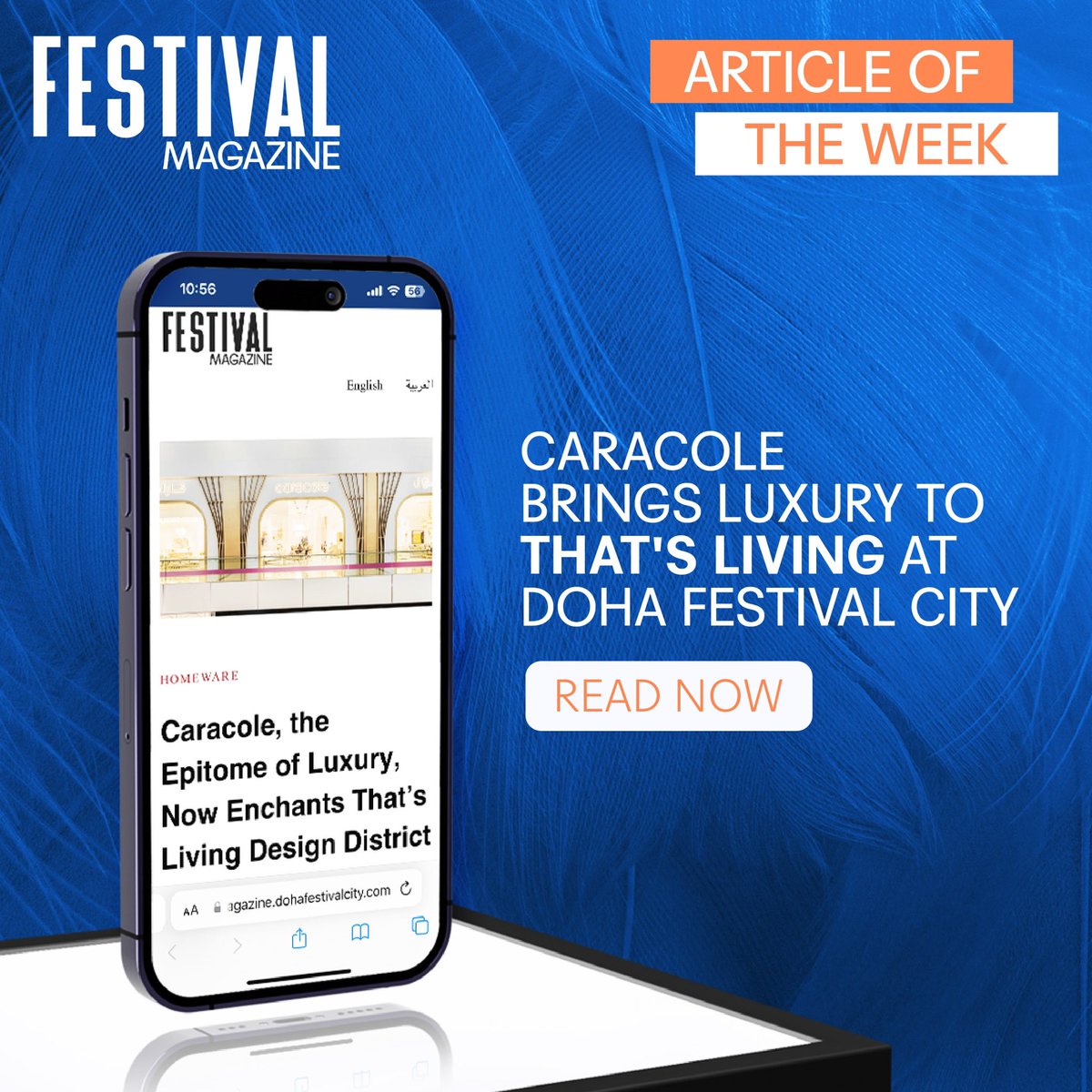 Embark on a journey of luxury and refinement with Caracole at Doha Festival City. Dive into the Article of the Week featured in the Festival Magazine and immerse yourself in the world of unparalleled elegance. 💫 #DohaFestivalCity 🔗 Read more: magazine.dohafestivalcity.com