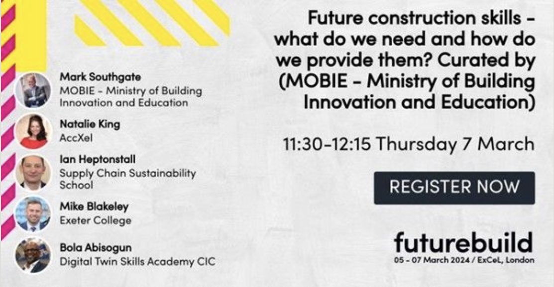 @FuturebuildNow Looking forward to a great panel discussion at #futurebuild2024 where we’ll be discussing the challenges of implementing ‘cultural’ change once you’ve identified the direction of travel. I’ll be conflating the #BuildingSafetyAct and #DigitalTwins in this last year of transition!